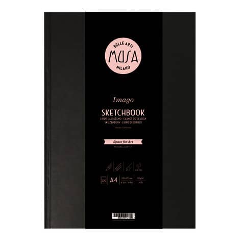 Blocco a libro Imago SKETCH Musa 200 pagine 105 g formato A4