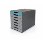 Cassettiera Durable Idealbox Pro 7 cassetti 250x365xH.322 mm blu