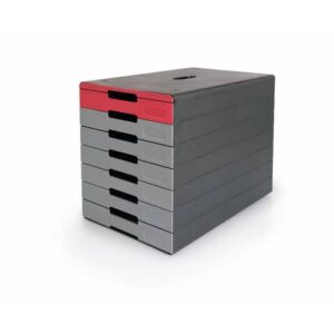 Durable Idealbox Pro 7 drawers 250x365xH.322 mm red