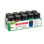Espositore 10 temperamatite 2 fori Lebez con serbatoio - colori assortiti -