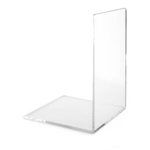 Lebez acrylic bookends in pack of 2 - transparent -