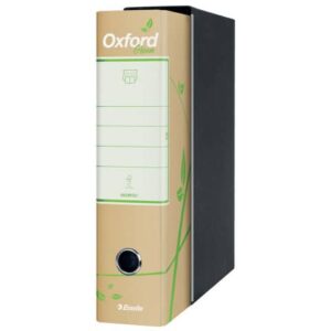 Registratore protocollo Esselte Oxford Green con custodia 23x33 cm 100% carta