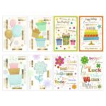 Biglietti augurali Biembi Compleanno 12x18 cm conf. 8 pezzi assortiti -
