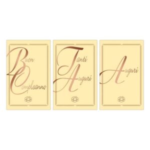 Biglietti Biembi Midi Da Vinci Compleanno e Auguri 9x14 cm conf. 18 pz