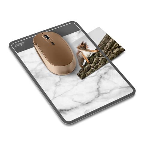 Cep mouse pad 210x150 mm - grey marble