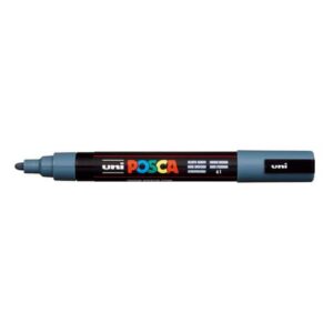 Marcatore a tempera Posca Uni-Ball punta tonda 1,8-2,5 mm grigio ardesia