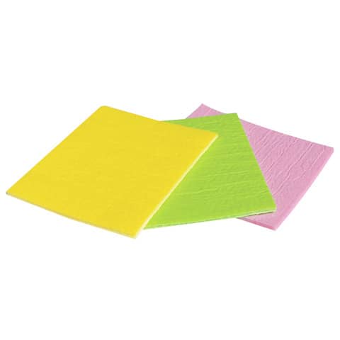 Set da 3 panni spugna Pippo in TNT - 18x16 cm - colori assortiti -