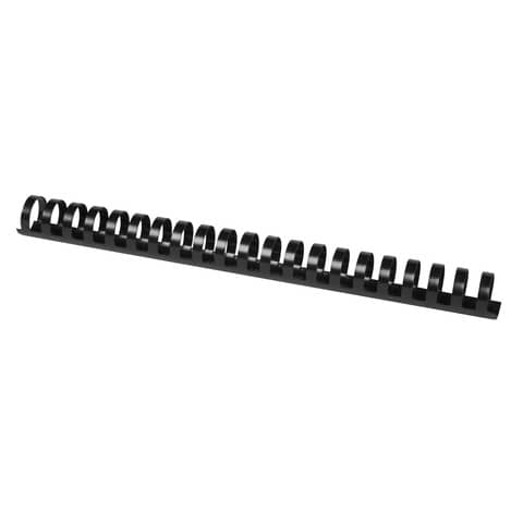 Spirali in PVC per rilegatura Q-Connect 25 mm - colore nero -
