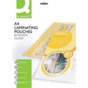Pouches per plastificatrici Q-Connect 216x303 mm finitura lucida -