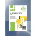 Copertine lucide per rilegatura Q-Connect in PET A4  150 micron -