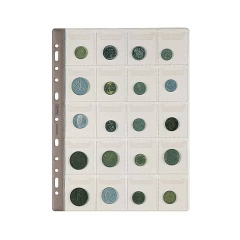 Favorit Top universal perforated coin pouches - 20 pockets f.to 5x5,5 cm -