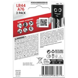 Batterie alcaline a bottone ENERGIZER LR44/A76