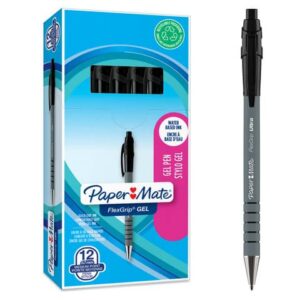 Penna gel a scatto M 0,7 Paper Mate FLEXGRIP GEL nero