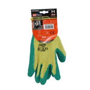 Guanti da giardinaggio in poliestere Emi - antitaglio - 8/M - giallo/verde -