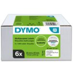 Etichette multiuso DYMO LW bianche conf. 6 pezzi da 1000 etichette 57x32 mm