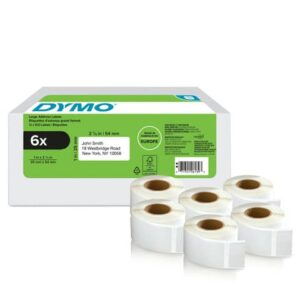 DYMO LW white self-adhesive address labels 6 pcs. of 500