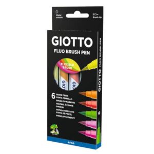 Pennarelli acquerellabili con punta a pennello Giotto Turbo Soft Brush in