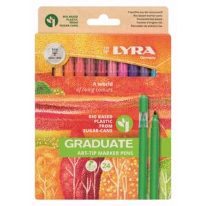 Pennarelli acquerellabili Lyra Art in astuccio appendibile 24 colori assortiti