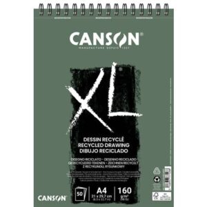 Blocco spiralato sul lato corto Canson XL Recycled 50 ff 160 g/m² A4