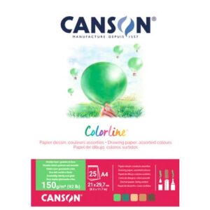 Album da disegno Canson Colorline® A4 150 g/m² 25 ff assortimento Terra
