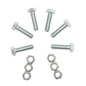 Bulloni con dadi Emi M6 x 30 mm - conf. 6 pezzi -