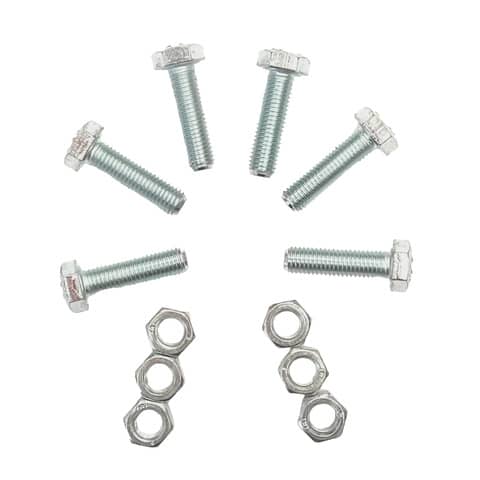 Bulloni con dadi Emi M6 x 30 mm - conf. 6 pezzi -