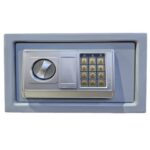 Cassaforte di sicurezza con chiusura elettronica - 310x200x200 mm - grigio -