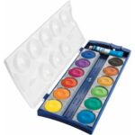 Watercolours 735 Pelikan - 12 assorted colours + palette -