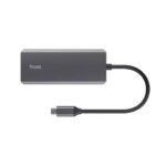 Adattatore multiporta Trust USB-C 6in1 in alluminio argento -
