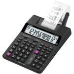 Calcolatrice scrivente Casio display 12 cifre - alimentatore incluso nero