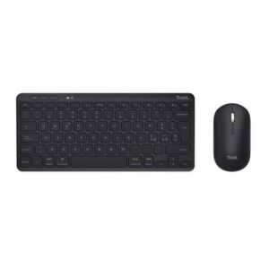 Set tastiera e mouse wireless con ricevitore Trust Lyra nero
