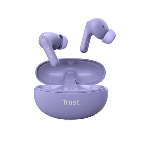 Auricolari ENC bluethooth Trust Yavi porpora-con gommino