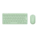 Set tastiera e mouse wireless con ricevitore Trust Lyra verde