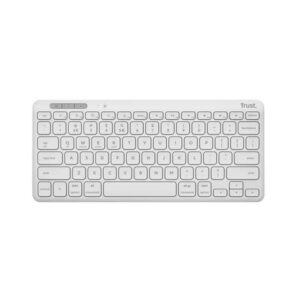 Tastiera wireless compatta multidispositivo Trust Lyra - bianco -