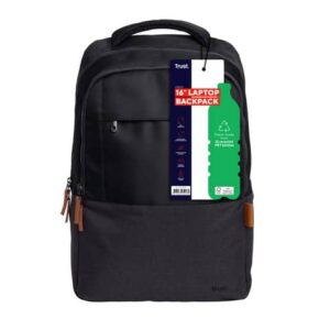 Zaino per laptop Trust Lisboa capacità fino a 16'' eco-friendly - nero -
