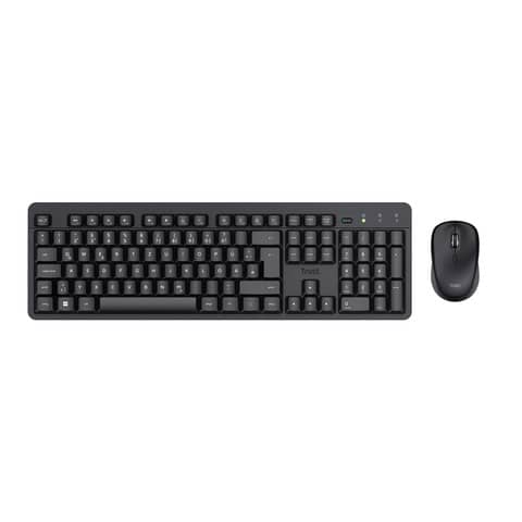 Trust TKM-360 Silent Wireless Keyboard and Mouse Kit Black