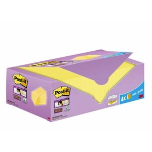 Foglietti Post-It® Super Sticky 20+4 blocchetti 90 fogli/blocchetto Canary