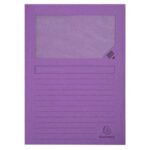 Cartelline con finestra Exacompta Forever® A4 cartoncino 120 g/m² lilla