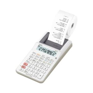 Casio printing calculator with battery, AC adapter