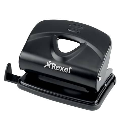 Rexel Forix 2-hole punch 20 sheets Rexel black