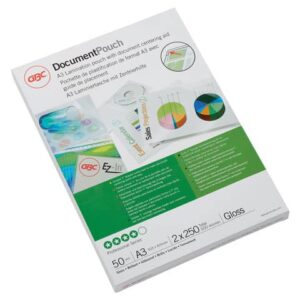 Pouches per plastificatrici a caldo GBC 2x250 µm finitura lucida formato
