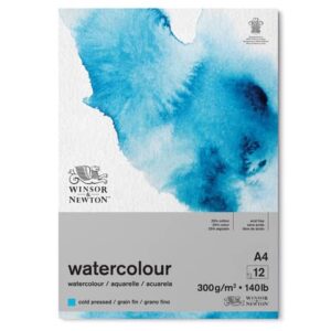 Blocco collato di carta per acquerello Winsor&Newton formato A4 300 gr -