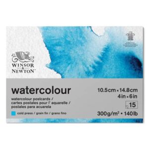 Blocco collato di carta per acquerello Winsor&Newton formato 10x15 cm