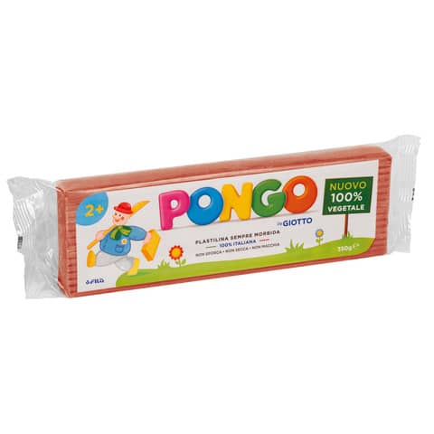 Panetto di plastilina vegetale modellabile 350 g Pongo terracotta