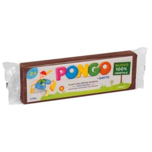 Panetto di plastilina vegetale modellabile 350 g Pongo marrone