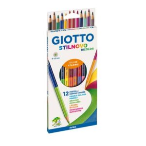 Matite bicolore Giotto Stilnovo in conf. 12 colori assortiti -
