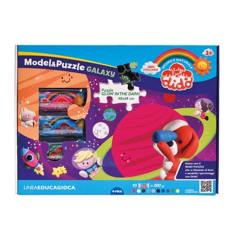 Pasta modellabile in gioco creativo Didò Model&Puzzle Galaxy