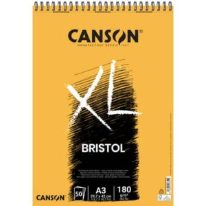 Blocco spiralato Canson Bristol XL 50 ff A3 180 g/m²