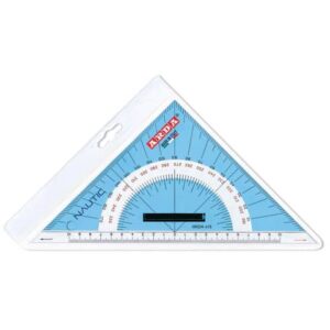 Squadra nautica Arda 45° 26 cm in plexiglas con pomolo e millimetratura