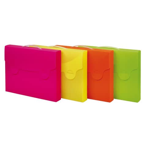 Valigetta portadocumenti Favorit Neon colori assortiti 38x29x5 cm -